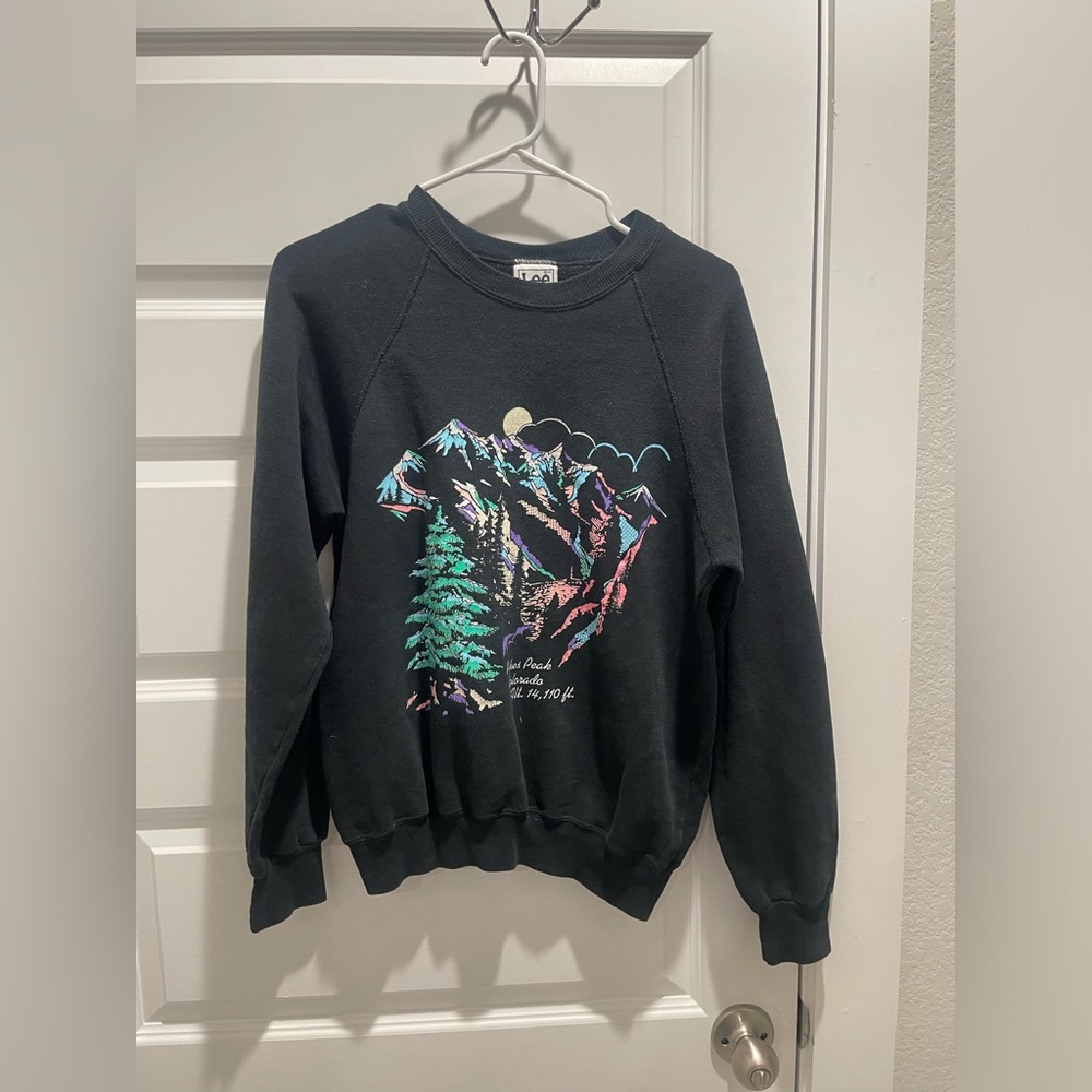 Vintage Lee crewneck pikes peak unisex sweatshirt M - Picture 1 of 6